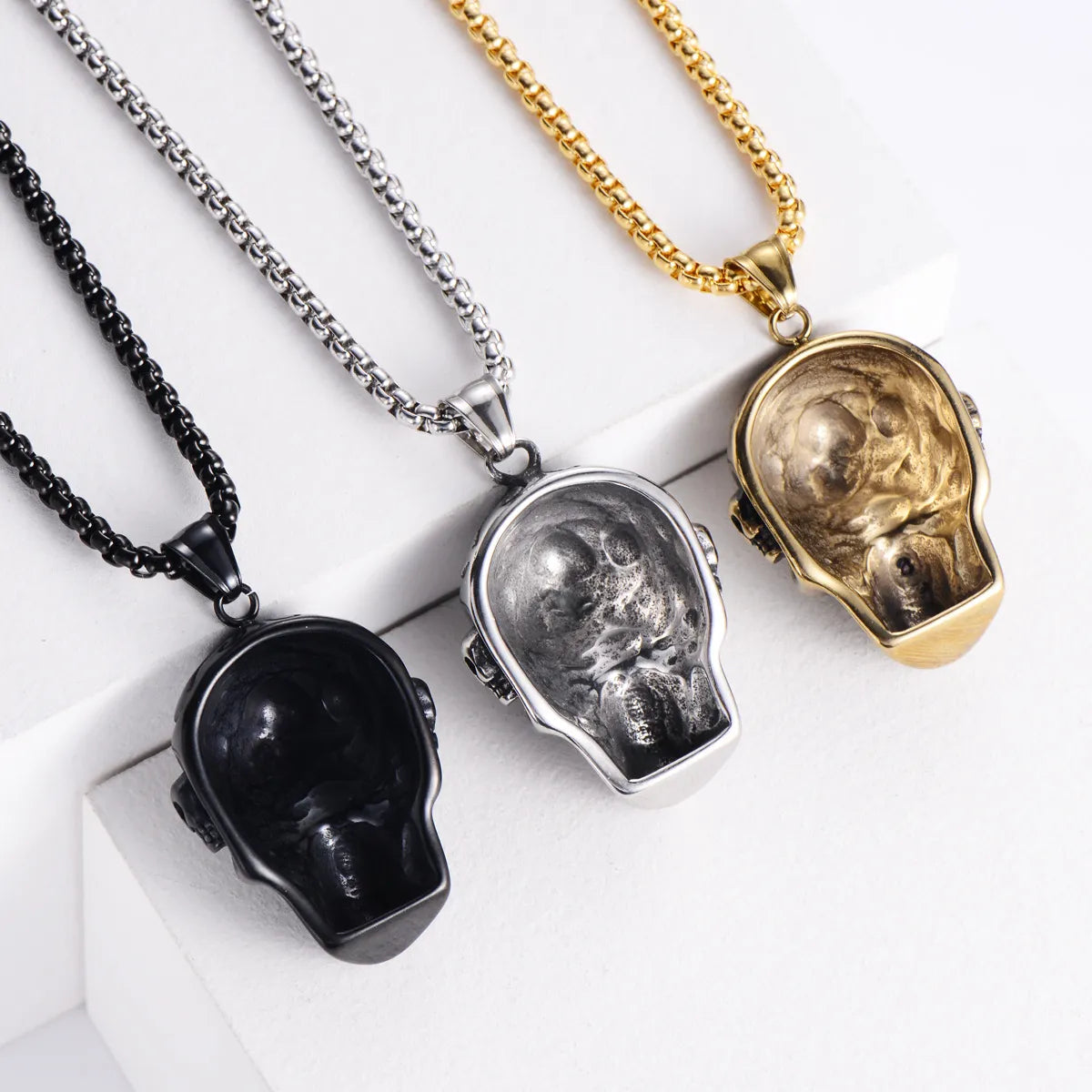 Skull Head Punk Style Stainless Steel Jewelry Pendant Wholesale Gooddiy