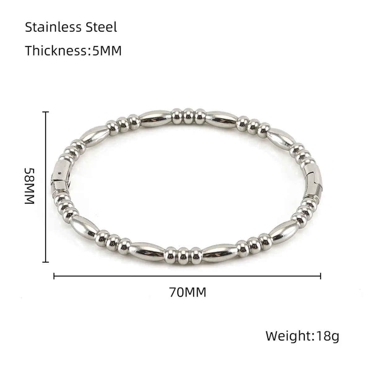 Solid Color 304 Stainless Steel Bangle In Bulk