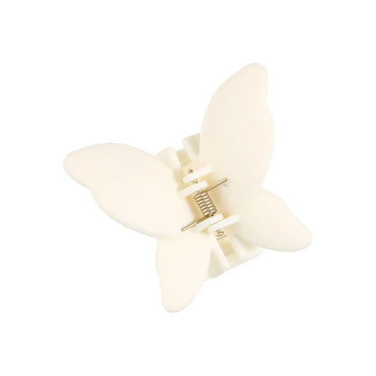 Solid Color Butterfly  Arenaceous Paint Personality Hair Clip Multicolors