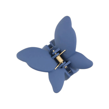 Solid Color Butterfly  Arenaceous Paint Personality Hair Clip Multicolors