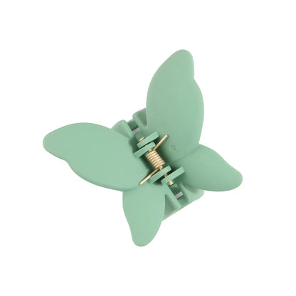 Solid Color Butterfly  Arenaceous Paint Personality Hair Clip Multicolors