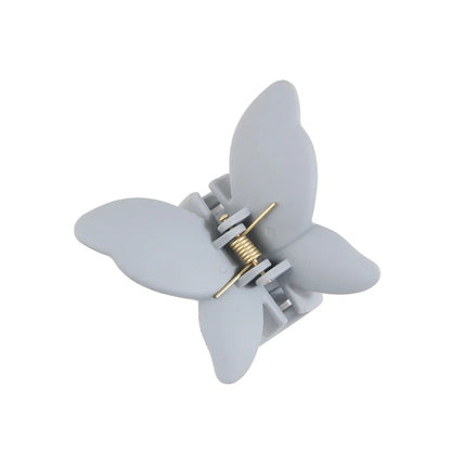 Solid Color Butterfly  Arenaceous Paint Personality Hair Clip Multicolors