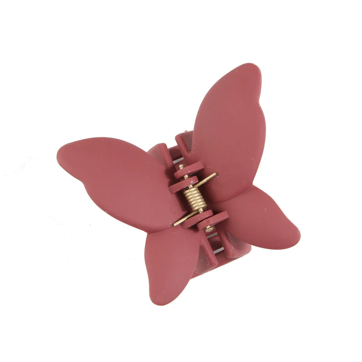 Solid Color Butterfly  Arenaceous Paint Personality Hair Clip Multicolors