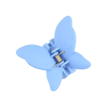 Solid Color Butterfly  Arenaceous Paint Personality Hair Clip Multicolors