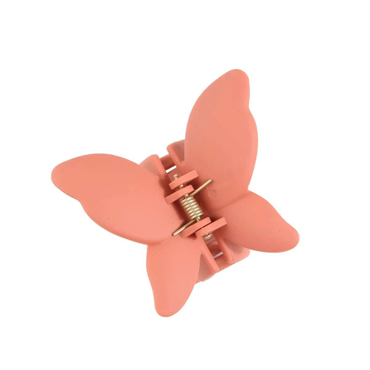 Solid Color Butterfly  Arenaceous Paint Personality Hair Clip Multicolors