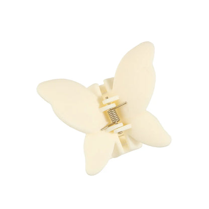 Solid Color Butterfly  Arenaceous Paint Personality Hair Clip Multicolors