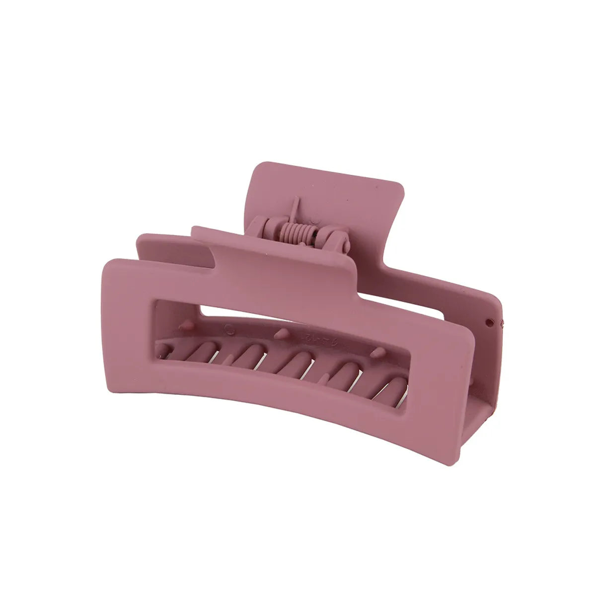 Solid Color Frosted Acrylic Rectangular Large Hair Clip