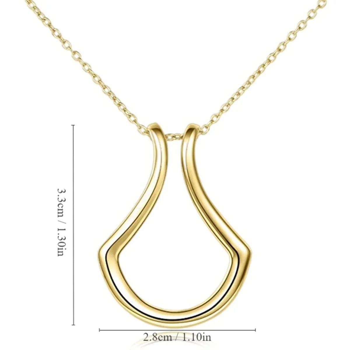 Solid Color Shiny Solid Color Zinc Alloy Women's Pendant Necklace