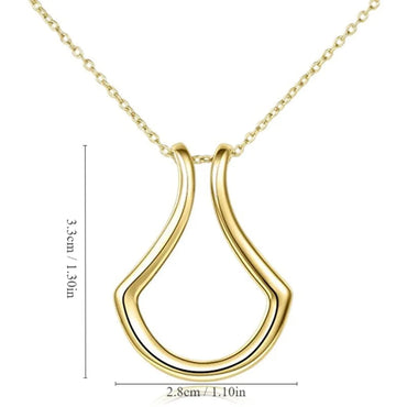 Solid Color Shiny Solid Color Zinc Alloy Women's Pendant Necklace