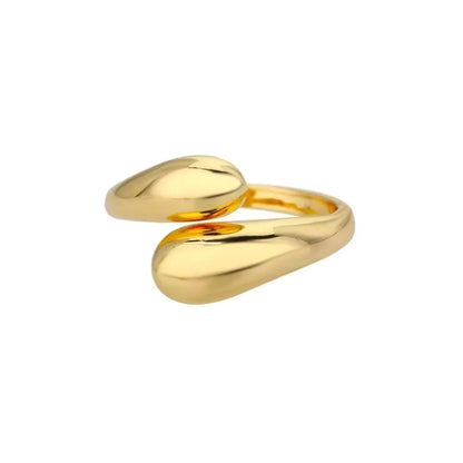 Solid Color Solid Color Stainless Steel Gold Plated Silver Plated Open Rings