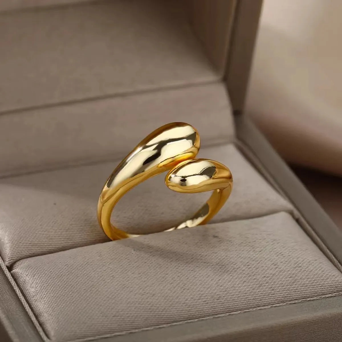 Solid Color Solid Color Stainless Steel Gold Plated Silver Plated Open Rings