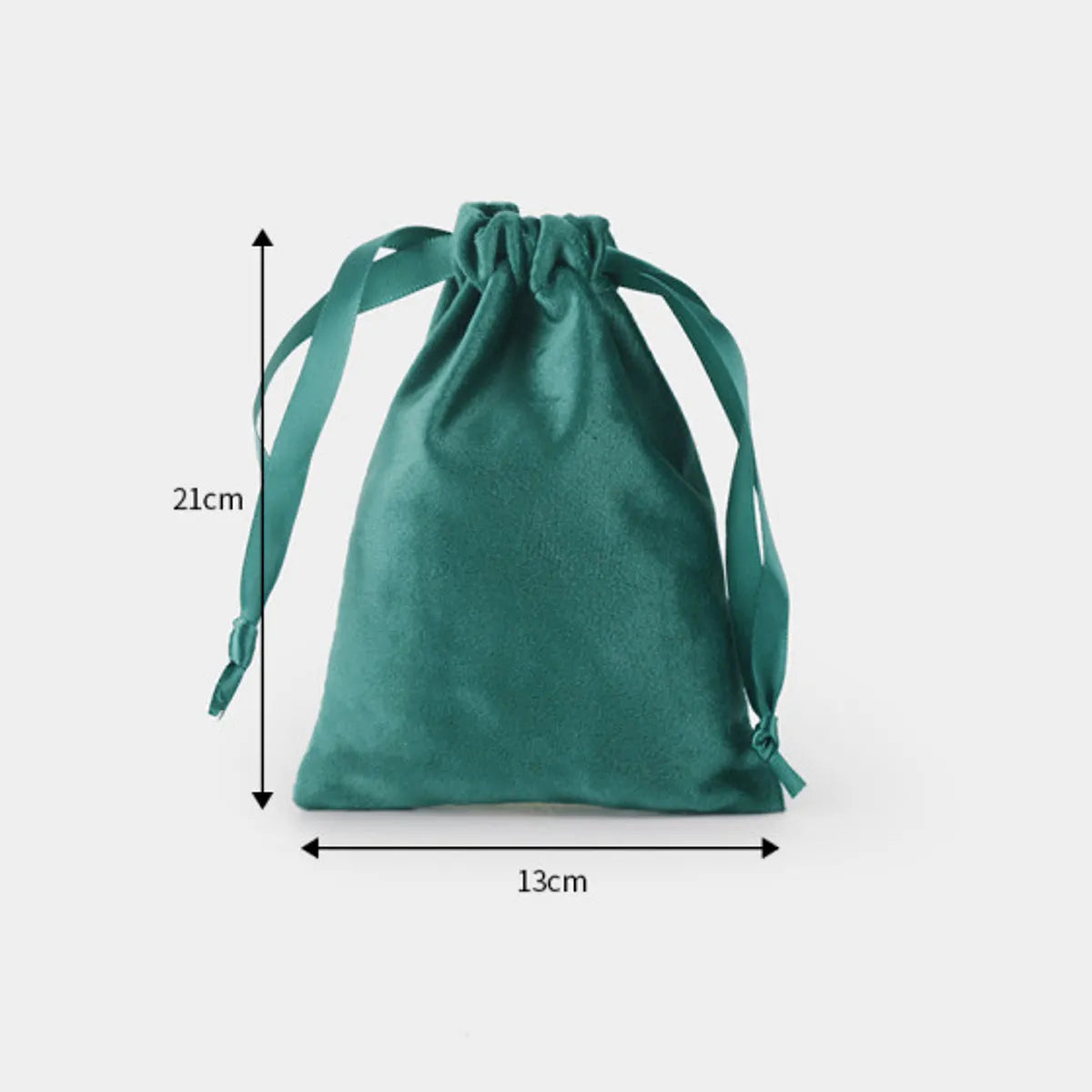 Simple Solid Color Flannel Storage Jewelry  Cosmetic Dust-Proof Bag