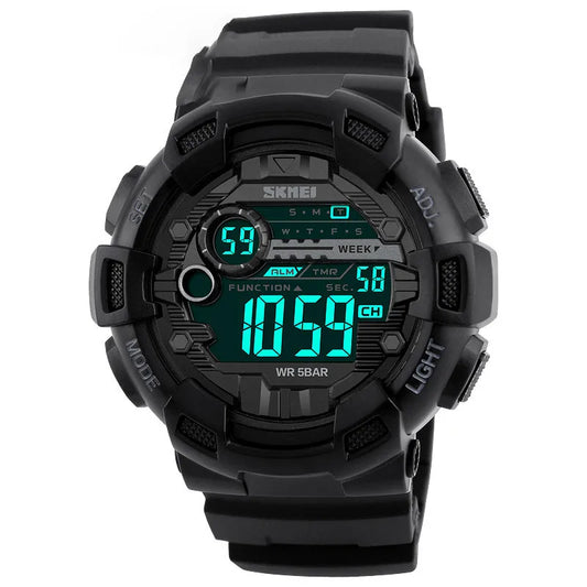 Sports Letter Buckle Electronic Men'S Watches