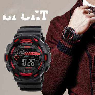 Sports Letter Buckle Electronic Men'S Watches