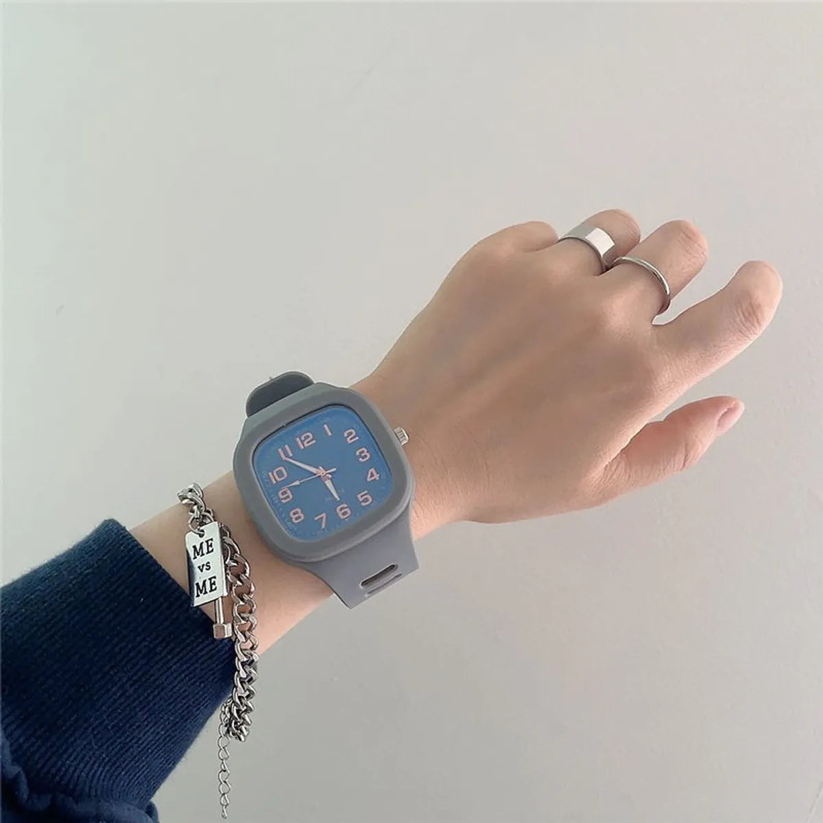 Sports Solid Color Quartz Women'S Watches