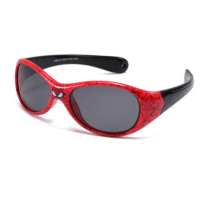 Sports Spider Web Tac Oval Frame Full Frame Kids Sunglasses