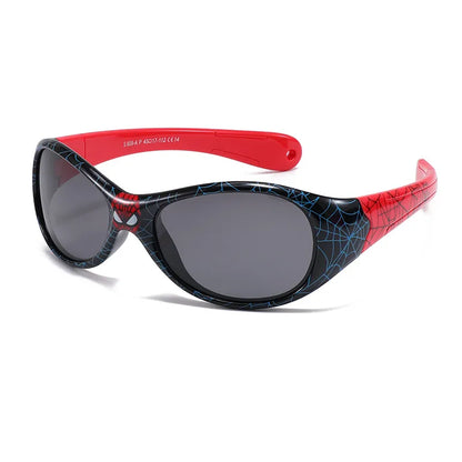 Sports Spider Web Tac Oval Frame Full Frame Kids Sunglasses