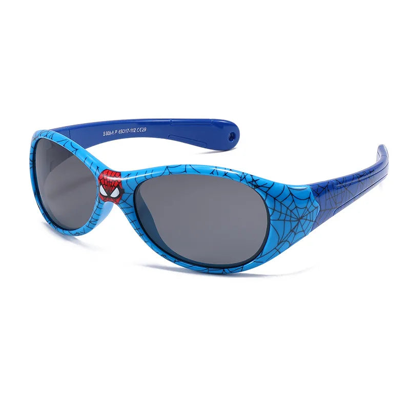 Sports Spider Web Tac Oval Frame Full Frame Kids Sunglasses