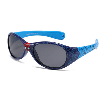 Sports Spider Web Tac Oval Frame Full Frame Kids Sunglasses