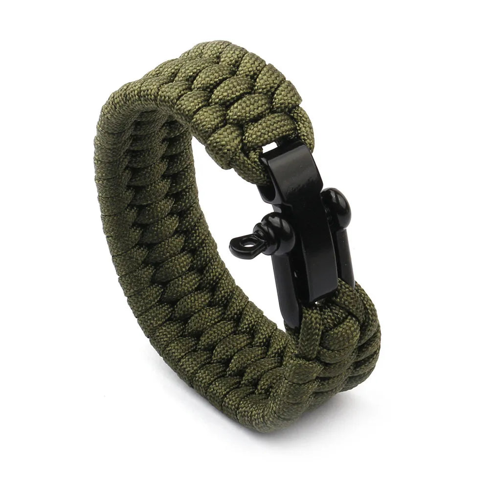 Sports U Shape Alloy Plating Braid Unisex Wristband