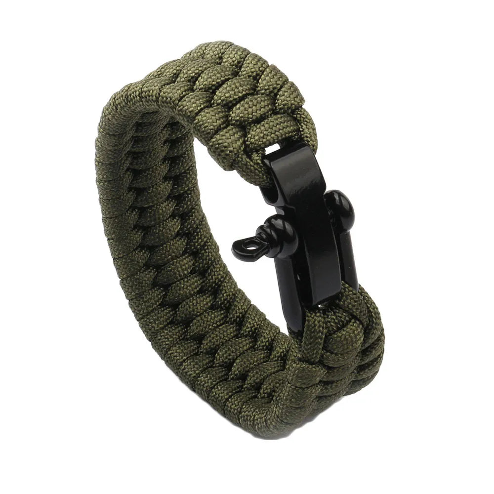 Sports U Shape Alloy Plating Braid Unisex Wristband