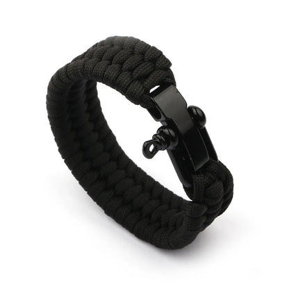 Sports U Shape Alloy Plating Braid Unisex Wristband