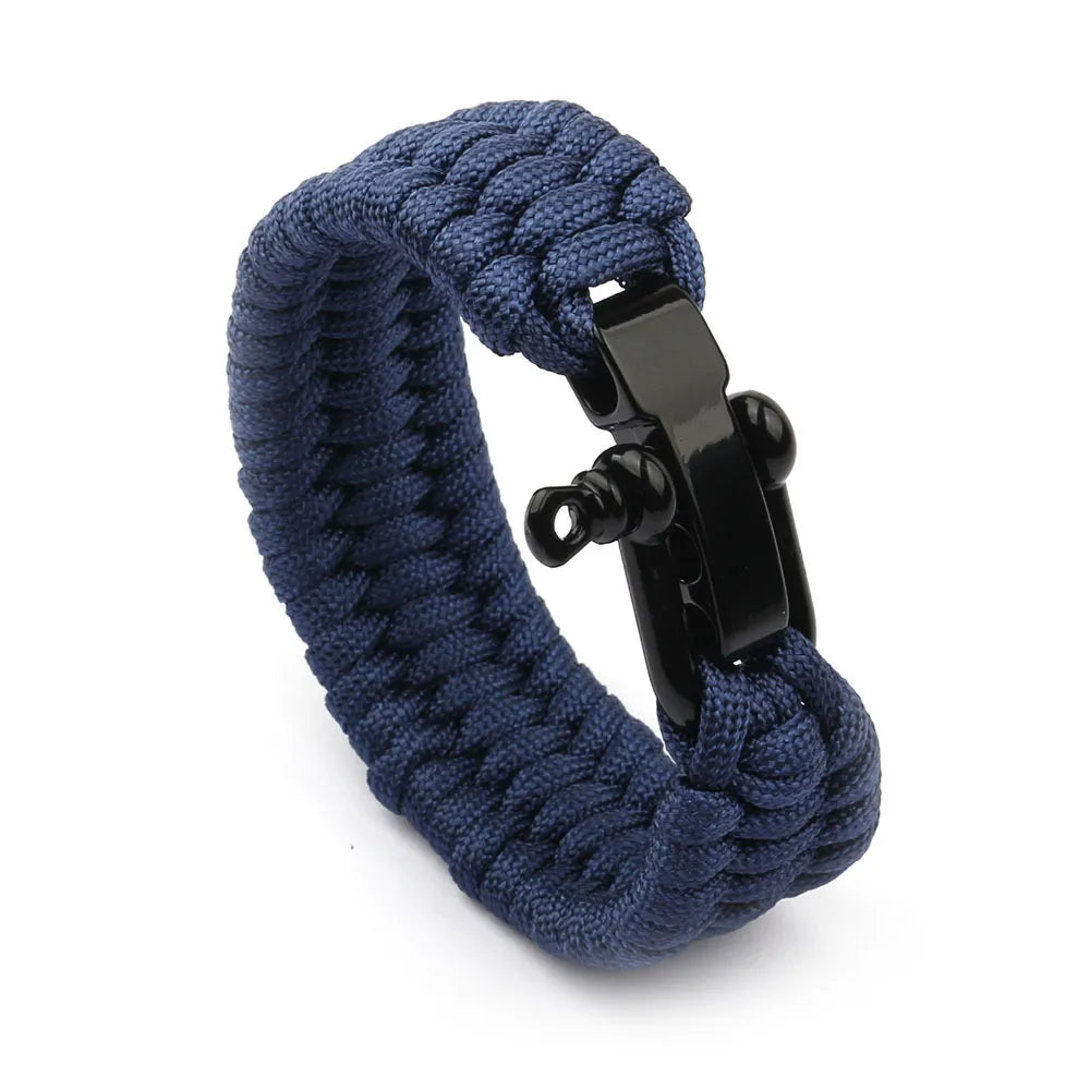 Sports U Shape Alloy Plating Braid Unisex Wristband