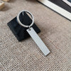 Square Men And Women Couple Military Brand Simple Titanium Steel Thickened Pendant Diy Stainless Steel Engraving Jewelry Accessories