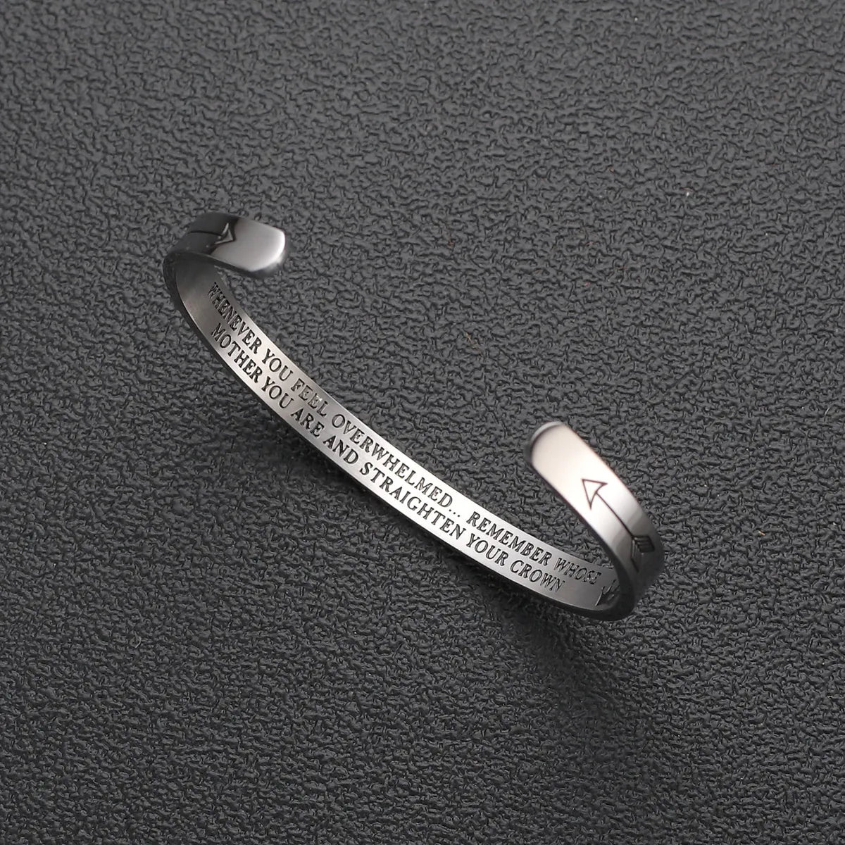 Stainless Steel Basic Letter Plating Cuff Bracelets