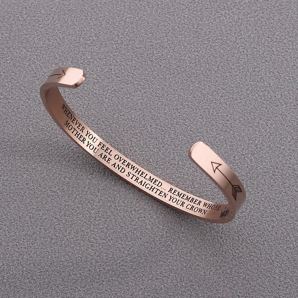 Stainless Steel Basic Letter Plating Cuff Bracelets