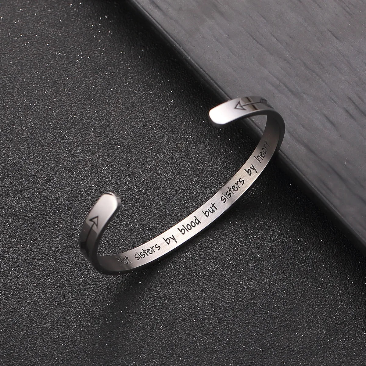 Stainless Steel Casual Simple Style C Shape Letter Cuff Bracelets