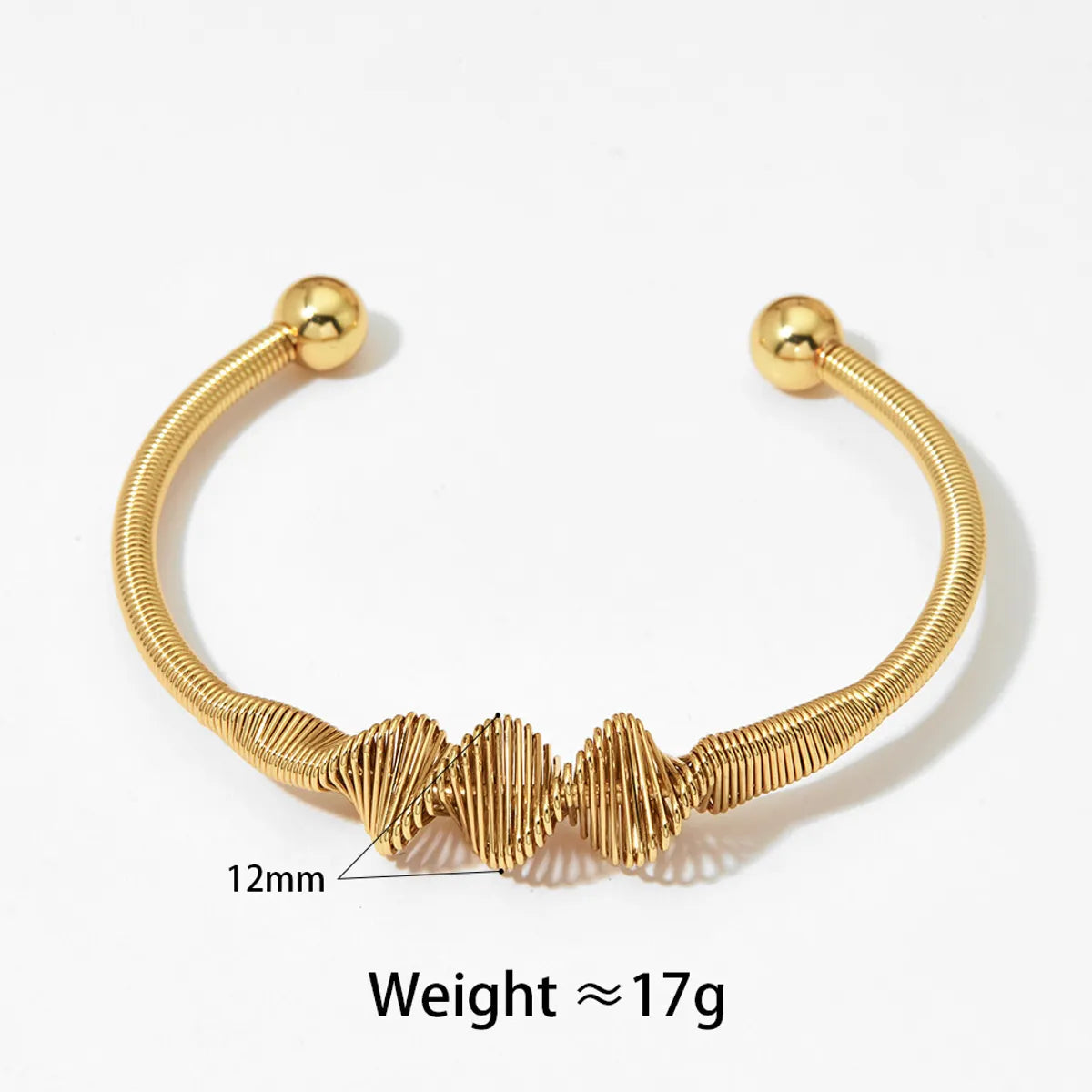 Stainless Steel Casual Simple Style Geometric Plating Bangle