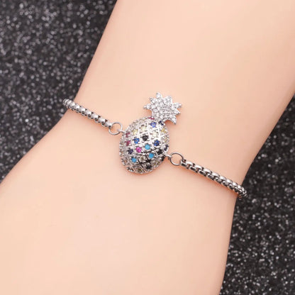 Stainless Steel Chain Sun Flower Ladies Adjustable Bracelet Wholesale Nihaojewelry