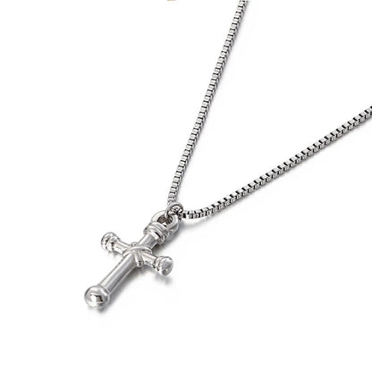 Stainless Steel Cross Pendant Necklace