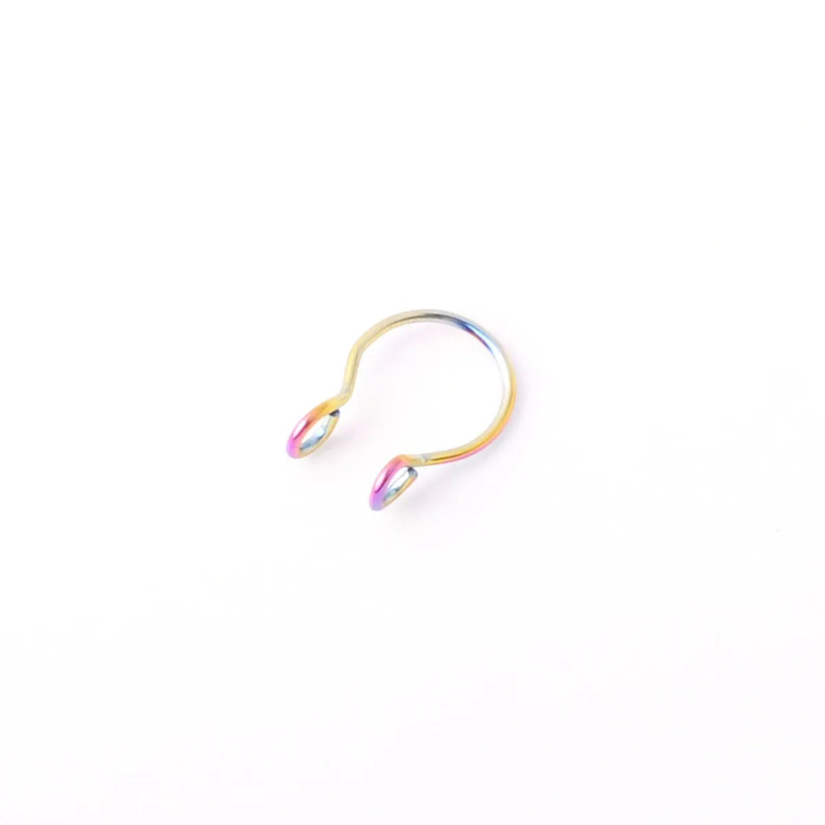 Fashion Geometric Stainless Steel Plating No Inlaid Nose Ring