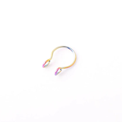 Fashion Geometric Stainless Steel Plating No Inlaid Nose Ring