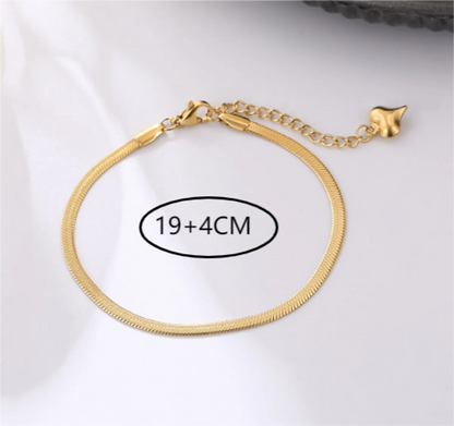 Stainless Steel Fashion Simple Choker Fashion Bracelet Blade Chain