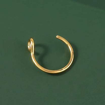 Stainless Steel Hip Hop Punk Fake Nose Ring Without Holes Nose Ring For Couples Wholesale