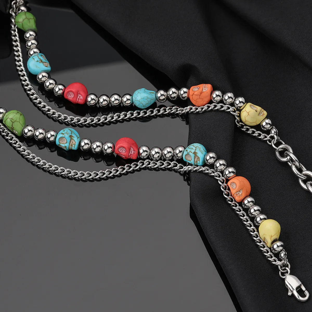 Stainless Steel IG Style Color Block Jewelry Set