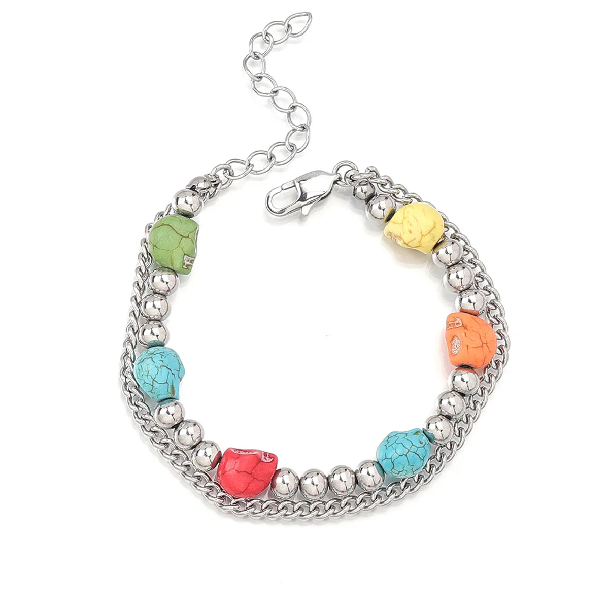 Stainless Steel IG Style Color Block Jewelry Set