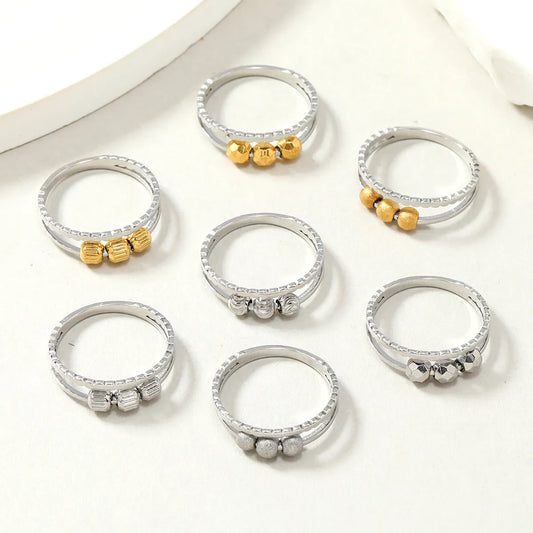 Stainless Steel IG Style Geometric Plating Rings