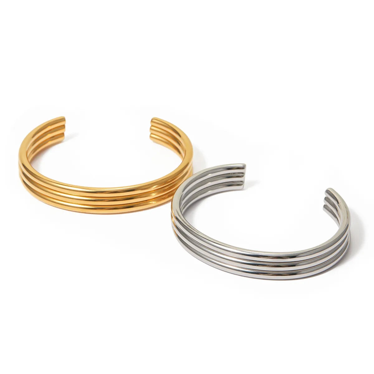 Stainless Steel Ig Style Solid Color Plating Bangle