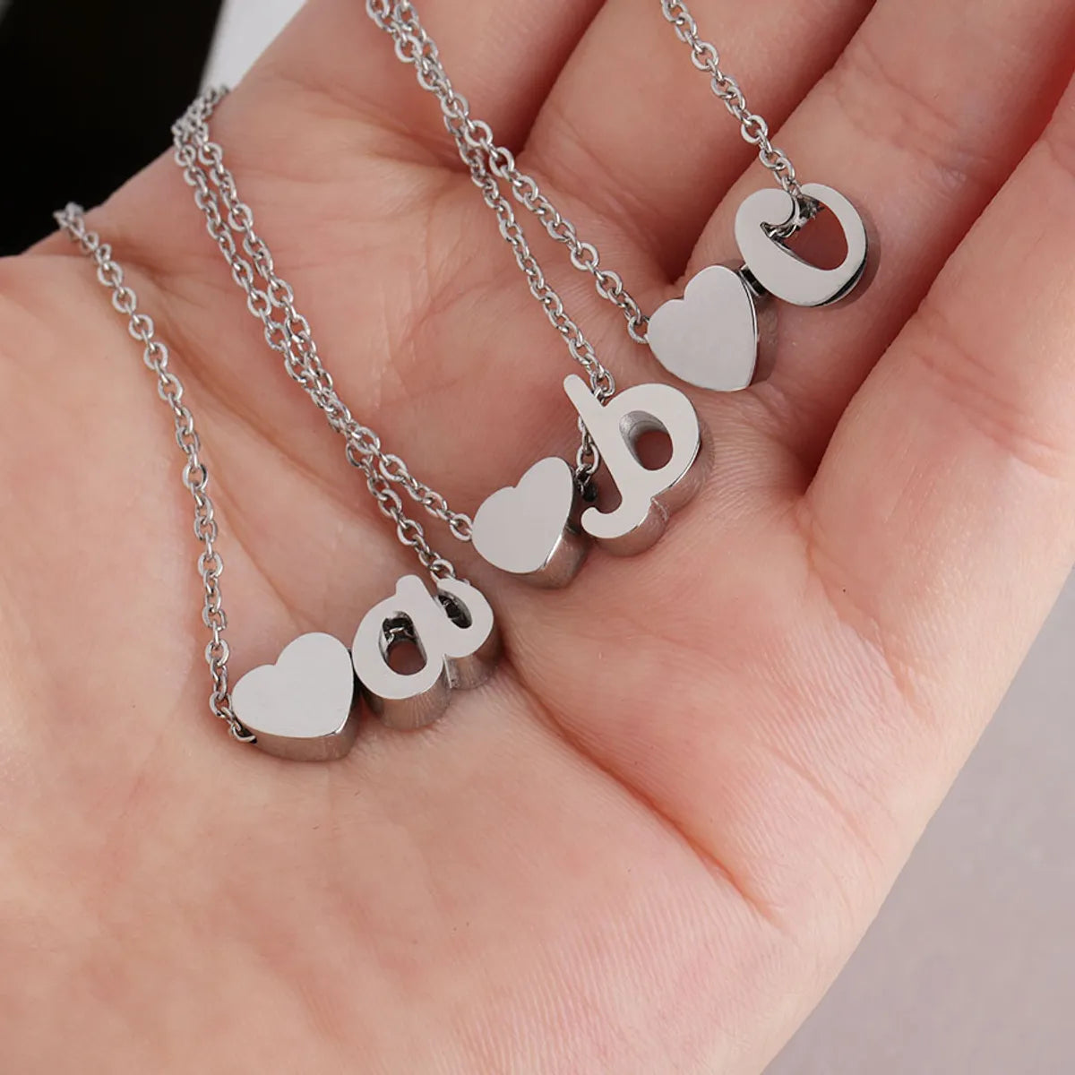 Fashion Letter Stainless Steel Necklace