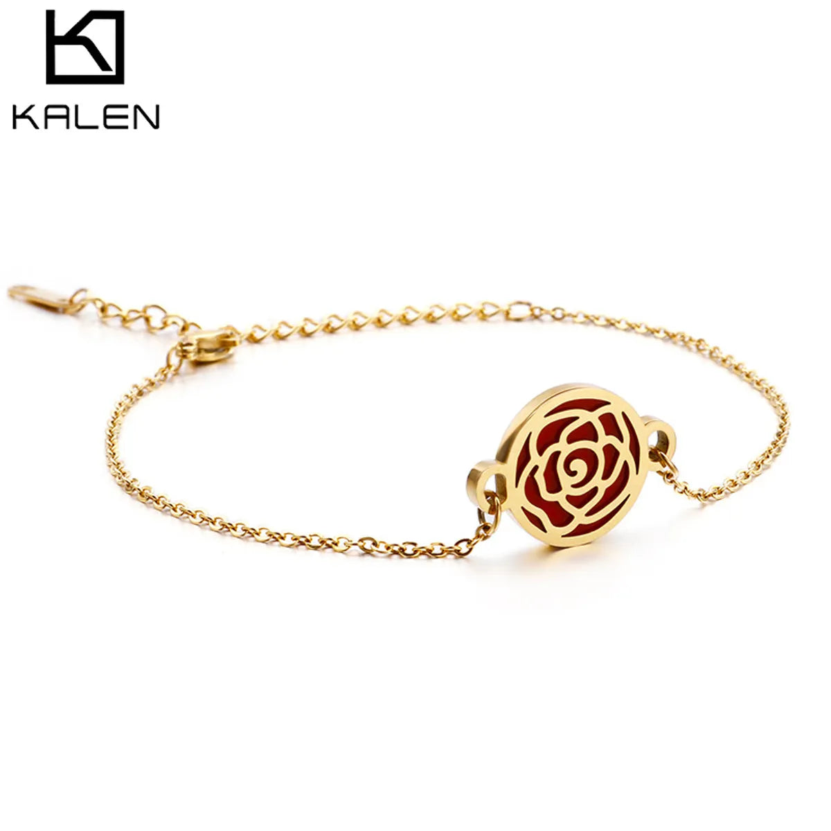 Stainless Steel Round Hollow Flower Bracelet Wholesale Jewelry Gooddiy