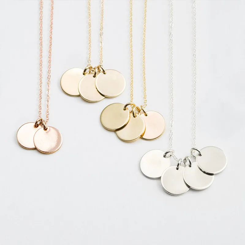 Stainless Steel 14K Gold Plated Fashion Plating Geometric Necklace