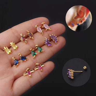 Ear Cartilage Rings & Studs Fashion Animal 316 Stainless Steel  Copper Plating