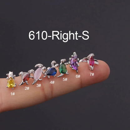 Ear Cartilage Rings & Studs Fashion Animal 316 Stainless Steel  Copper Plating