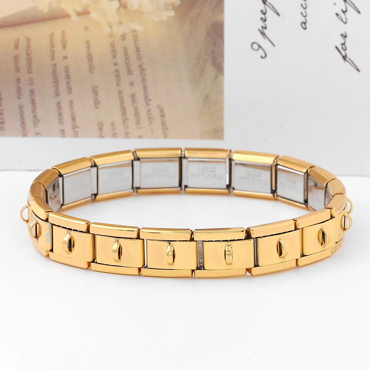 1 Piece Stainless Steel Gossip Bracelet Module Accessories