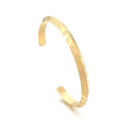 Stainless Steel Simple Style Solid Color Bangle