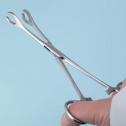 Stainless Steel Small Circular Curved Triangular Closed Body Puncture Forceps